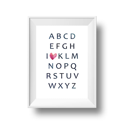 Big Heart Collection: Alphabet Love (Custom Print)