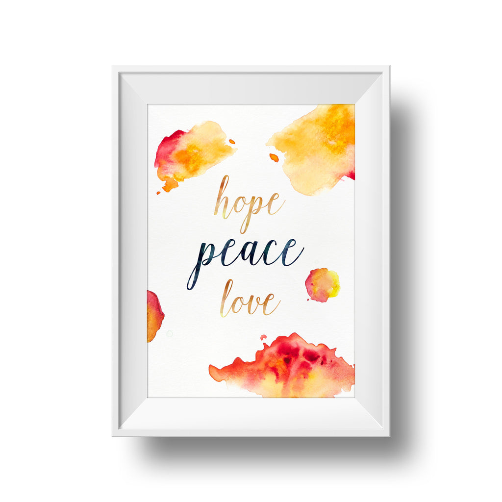 Sunburst Collection: Hope, Peace, Love