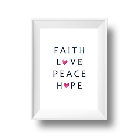 Big Heart Collection: Faith, Love, Peace, Hope